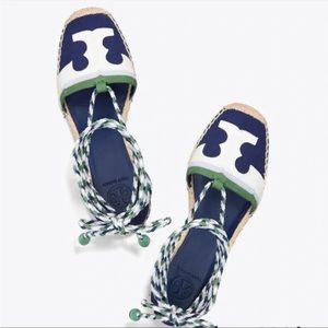 Tory Burch Laguna Espadrille Wedge Size 6
